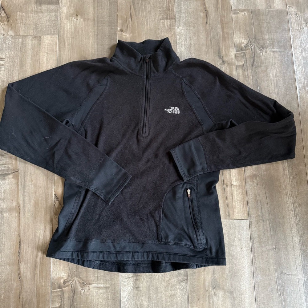 The North Face Flight Series Quarter Zip Fleece Pullover Women Small Black Light